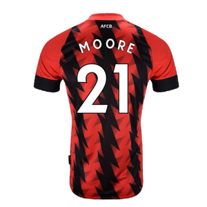 Bournemouth 2022-23 Home Shirt (Sponsorless) (L) (MOORE 21) (Mint)_1