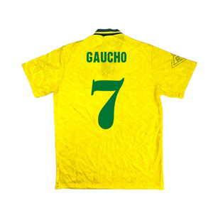 Brazil 1991-93 Home Shirt (S) (Good) (Gaucho 7)_1