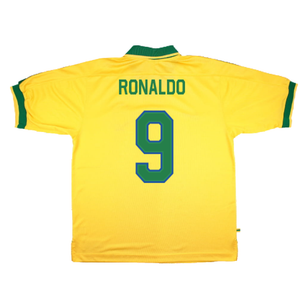 Brazil 1997-98 Home Shirt (XL) (Very Good) (RONALDO 9)_1