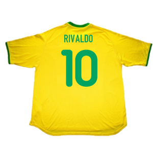 Brazil 2000-02 Home Shirt (L) (Excellent) (Rivaldo 10)_1