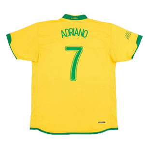 Brazil 2006-08 Home Shirt (L) (Excellent) (Adriano 7)_1