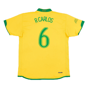 Brazil 2006-08 Home Shirt (L) (Excellent) (R Carlos 6)_1