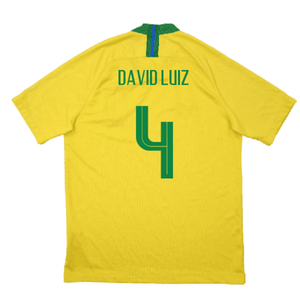 Brazil 2018-19 Home Shirt (Good) (David Luiz 4)_1