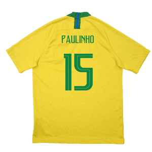 Brazil 2018-19 Home Shirt (Good) (Paulinho 15)_1