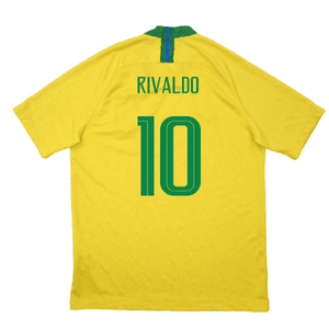 Brazil 2018-19 Home Shirt (M) (Excellent) (Rivaldo 10)_1