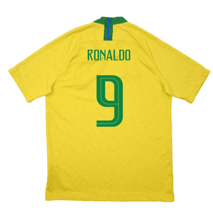 Brazil 2018-19 Home Shirt (M) (Excellent) (Ronaldo 9)_1