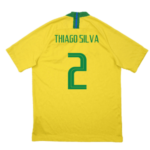 Brazil 2018-19 Home Shirt (Excellent) (Thiago Silva 2)_1