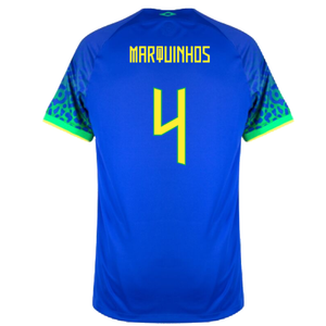 Brazil 2022-23 Away Shirt (XSB) (Mint) (Marquinhos 4)_1