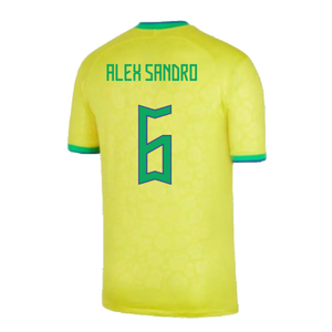 Brazil 2022-23 Home Shirt (Baby) (3-6 months) (Excellent) (Alex Sandro 6)_1