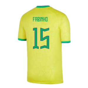 Brazil 2022-23 Home Shirt (Baby) (3-6 months) (Excellent) (Fabinho 15)_1