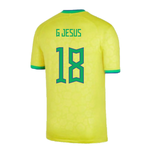 Brazil 2022-23 Home Shirt (Baby) (3-6 months) (Excellent) (G Jesus 18)_1