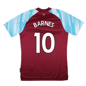 Burnley 2021-22 Home Shirt (Sponsorless) (XL) (BARNES 10) (Mint)_1