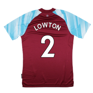 Burnley 2021-22 Home Shirt (Sponsorless) (XL) (LOWTON 2) (Mint)_1