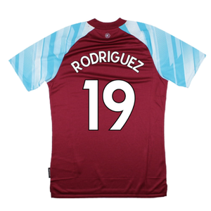 Burnley 2021-22 Home Shirt (Sponsorless) (XL) (RODRIGUEZ 19) (Mint)_1