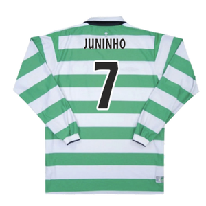 Celtic 2004-05 Home Long Sleeve Shirt (XXL) (Excellent) (Juninho 7)_1