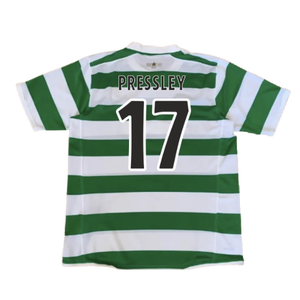 Celtic 2007-08 Home Shirt (M) (Good) (Pressley 17)_1