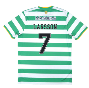 Celtic 2020-21 Home Shirt (XL) (Mint) (LARSSON 7)_1