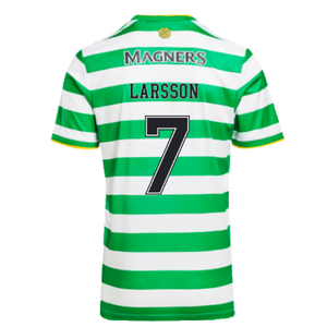 Celtic 2020-21 Home Shirt (L) (Mint) (LARSSON 7)_1