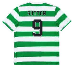 Celtic 2021-22 Home Shirt (Sponsorless) (L) (SUTTON 9) (Good)_1