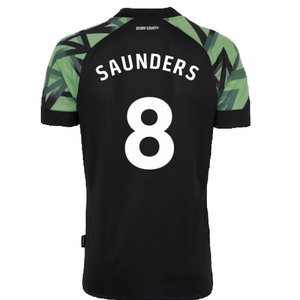 Derby County 2022-23 Away Shirt (Sponsorless) (M) (Saunders 8) (Mint)_1