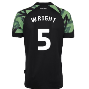 Derby County 2022-23 Away Shirt (Sponsorless) (L) (Wright 5) (Mint)_1