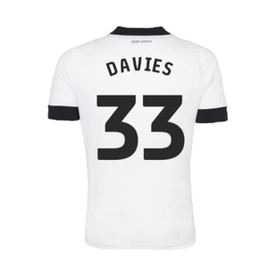 Derby County 2022-23 Home Shirt (Sponsorless) (S) (Davies 33) (Very Good)_1