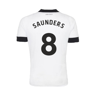 Derby County 2022-23 Home Shirt (Sponsorless) (S) (Saunders 8) (Very Good)_1