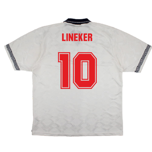 England 1990-92 Home Shirt (L) (Excellent) (Lineker 10)_1