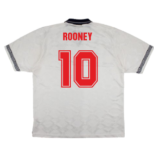 England 1990-92 Home Shirt (XL) (Very Good) (Rooney 10)_1