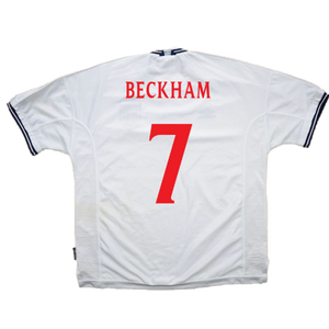 England 1999-00 Home Shirt (L) (Good) (Beckham 7)_2