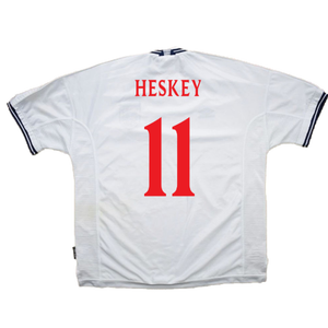 England 1999-00 Home Shirt (M) (Good) (Heskey 11)_2