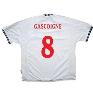 England 1999-00 Home Shirt (XL) (Very Good) (Gascoigne 8)_2