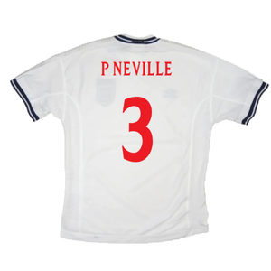 England 1999-01 Home Shirt (XL) (Very Good) (P Neville 3)_1