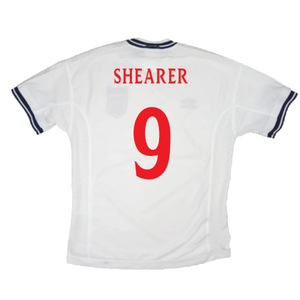 England 1999-01 Home Shirt (Very Good) (Shearer 9)_1