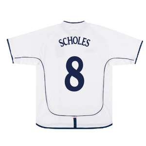 England 2001-03 Home Shirt (Good) (Scholes 8)_1