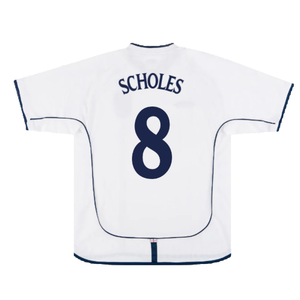 England 2001-03 Home Shirt (M) (Very Good) (Scholes 8)_1