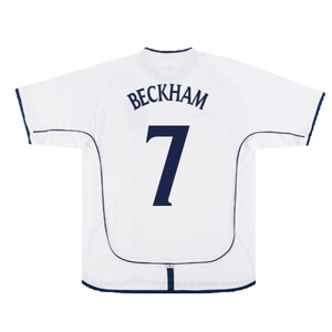 England 2001-03 Home Shirt (XL) (Excellent) (Beckham 7)_2