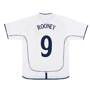 England 2001-03 Home Shirt (XL) (Good) (ROONEY 9)_2