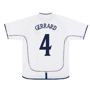 England 2001-03 Home Shirt (XXL) (Good) (GERRARD 4)_2