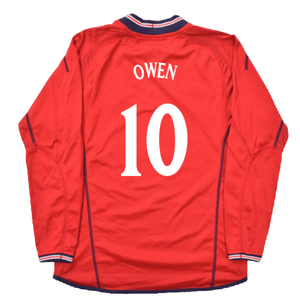 England 2002-04 Away Shirt LS (S) (Good) (Owen 10)_2