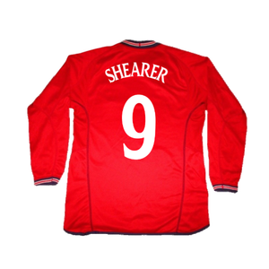 England 2002-04 Away Shirt LS (L) (Excellent) (SHEARER 9)_1