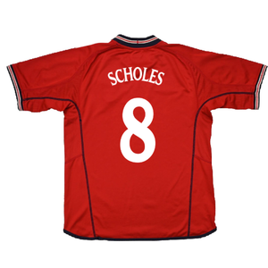 England 2002-04 Away Shirt (2XL) (Excellent) (Scholes 8)_1