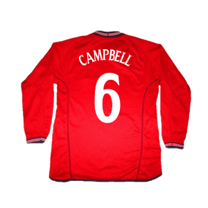 England 2006-08 Long Sleeve Away Shirt (Excellent) (Campbell 6)_1