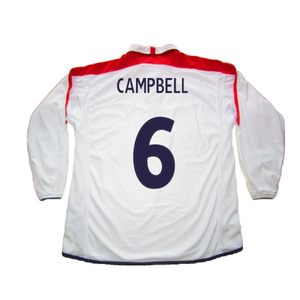 England 2003-05 Home L/S Shirt (M) (Excellent) (Campbell 6)_1