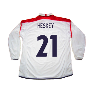 England 2003-05 Home L/S Shirt (M) (Excellent) (Heskey 21)_1