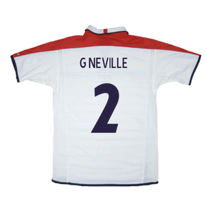 England 2003-05 Home Shirt (Excellent) (G Neville 2)_1