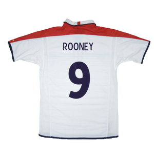 England 2003-05 Home Shirt (L) (Good) (ROONEY 9)_2