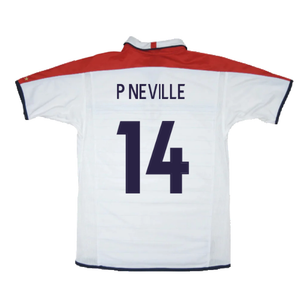 England 2003-05 Home Shirt (XL) (Excellent) (P Neville 14)_1