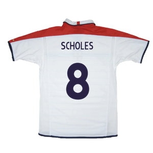 England 2003-05 Home Shirt (Women\\\'s 16) (Excellent) (Scholes 8)_1