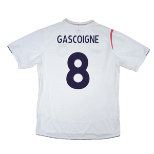 England 2005-07 Home Shirt (L) (Fair) (GASCOIGNE 8)_1